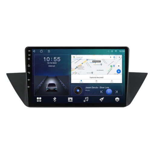 Navigatie dedicata cu Android BMW X1 (E84) 2009 - 2015, 2GB RAM, Radio GPS Dual Zone, Display HD QLED 10" Touchscreen, Internet Wi-Fi si slot SIM 4G, Bluetooth, MirrorLink, USB