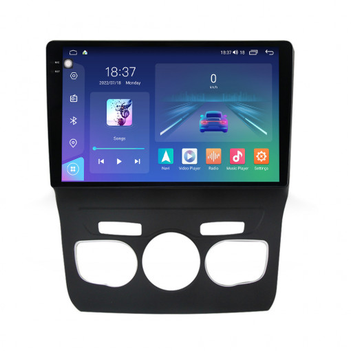 Navigatie dedicata cu Android Citroen DS4 2010 - 2018, clima automata, 4GB RAM, Radio GPS Dual Zone, Display 2K QLED 10.36" Touchscreen, Internet Wi-Fi si slot SIM 4G, Bluetooth, MirrorLink, USB