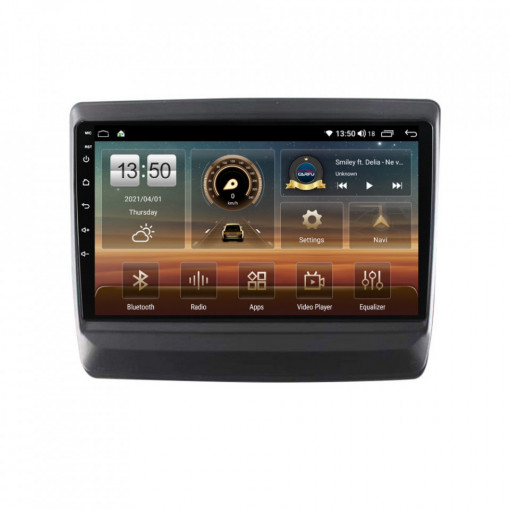 Navigatie dedicata cu Android Isuzu D-Max III dupa 2020, 8GB RAM, Radio GPS Dual Zone, Display HD QLED 9" Touchscreen, Internet Wi-Fi si slot SIM 4G, Bluetooth, MirrorLink, USB