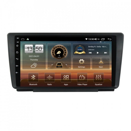 Navigatie dedicata cu Android Skoda Octavia II 2004 - 2013, 6GB RAM, Radio GPS Dual Zone, Display HD QLED 9" Touchscreen, Internet Wi-Fi si slot SIM 4G, Bluetooth, MirrorLink, USB