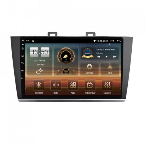 Navigatie dedicata cu Android Subaru Outback / Legacy 2014 - 2019, 6GB RAM, Radio GPS Dual Zone, Display HD QLED 9" Touchscreen, Internet Wi-Fi si slot SIM 4G, Bluetooth, MirrorLink, USB