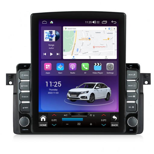 Navigatie dedicata cu Android BMW Seria 3 (E46) 1997 - 2005, 8GB RAM, Radio GPS Dual Zone, Touchscreen IPS 9.7" HD tip Tesla, Internet Wi-Fi si slot SIM 4G, Bluetooth, MirrorLink, USB