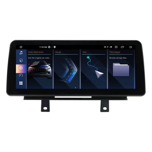 Navigatie dedicata cu Android BMW Seria 1 (F20 / F21) 2016 - 2019 cu navigatie NBT EVO, 6GB RAM, Radio GPS Dual Zone, Display QLED 12.3" Touchscreen, Internet Wi-Fi si slot SIM 4G, Bluetooth, MirrorLink, USB
