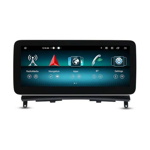 Navigatie dedicata cu Android Mercedes C-Class W204 2007 - 2011 cu navigatie NTG 4, 6GB RAM, Radio GPS Dual Zone, Display QLED 12.3" Touchscreen, Internet Wi-Fi si slot SIM 4G, Bluetooth, MirrorLink, USB