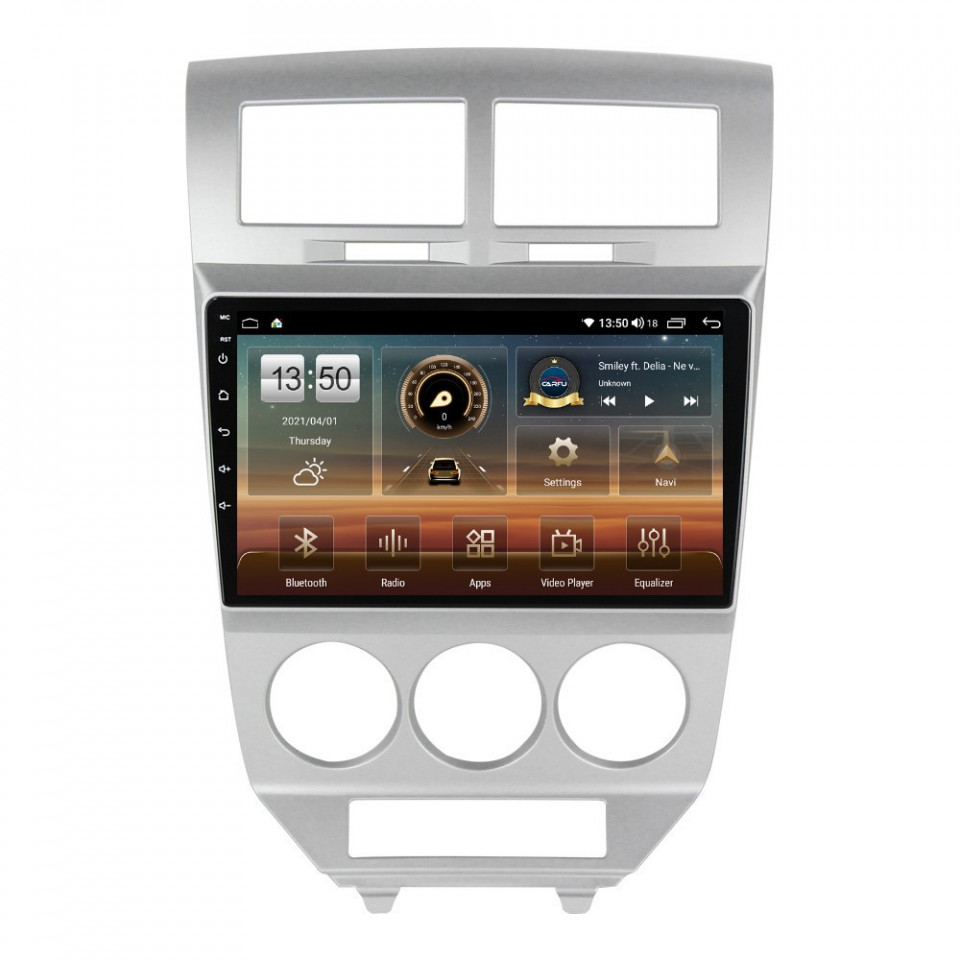 Navigatie dedicata cu Android Dodge Caliber 2006 - 2010, 6GB RAM, Radio GPS Dual Zone, Display HD QLED 10" Touchscreen, Internet Wi-Fi si slot SIM 4G, Bluetooth, MirrorLink, USB