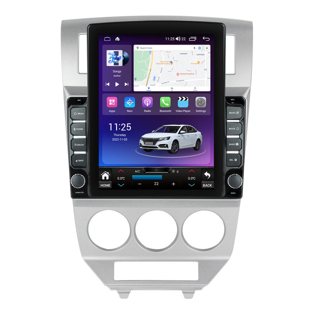 Navigatie dedicata cu Android Dodge Caliber 2006 - 2010, 8GB RAM, Radio GPS Dual Zone, Touchscreen IPS 9.7" HD tip Tesla, Internet Wi-Fi si slot SIM 4G, Bluetooth, MirrorLink, USB