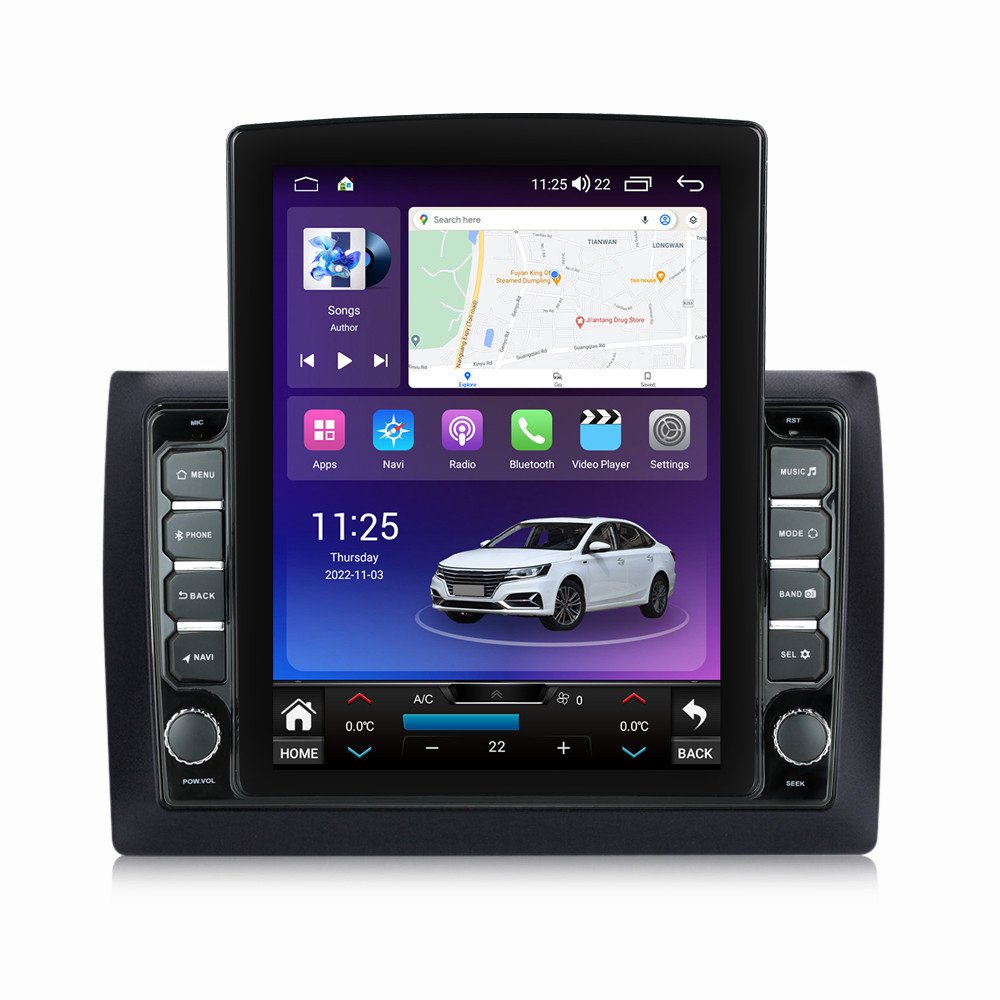 Navigatie dedicata cu Android Fiat Stilo 2001 - 2011, 8GB RAM, Radio GPS Dual Zone, Touchscreen IPS 9.7" HD tip Tesla, Internet Wi-Fi si slot SIM 4G, Bluetooth, MirrorLink, USB