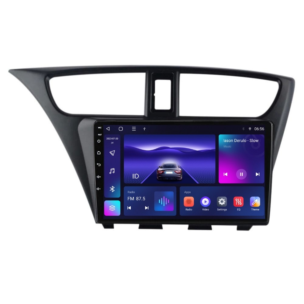 Navigatie dedicata cu Android Honda Civic IX Hatchback 2011 - 2015, 4GB RAM, Radio GPS Dual Zone, Display HD IPS 9" Touchscreen, Internet Wi-Fi, Bluetooth, MirrorLink, USB