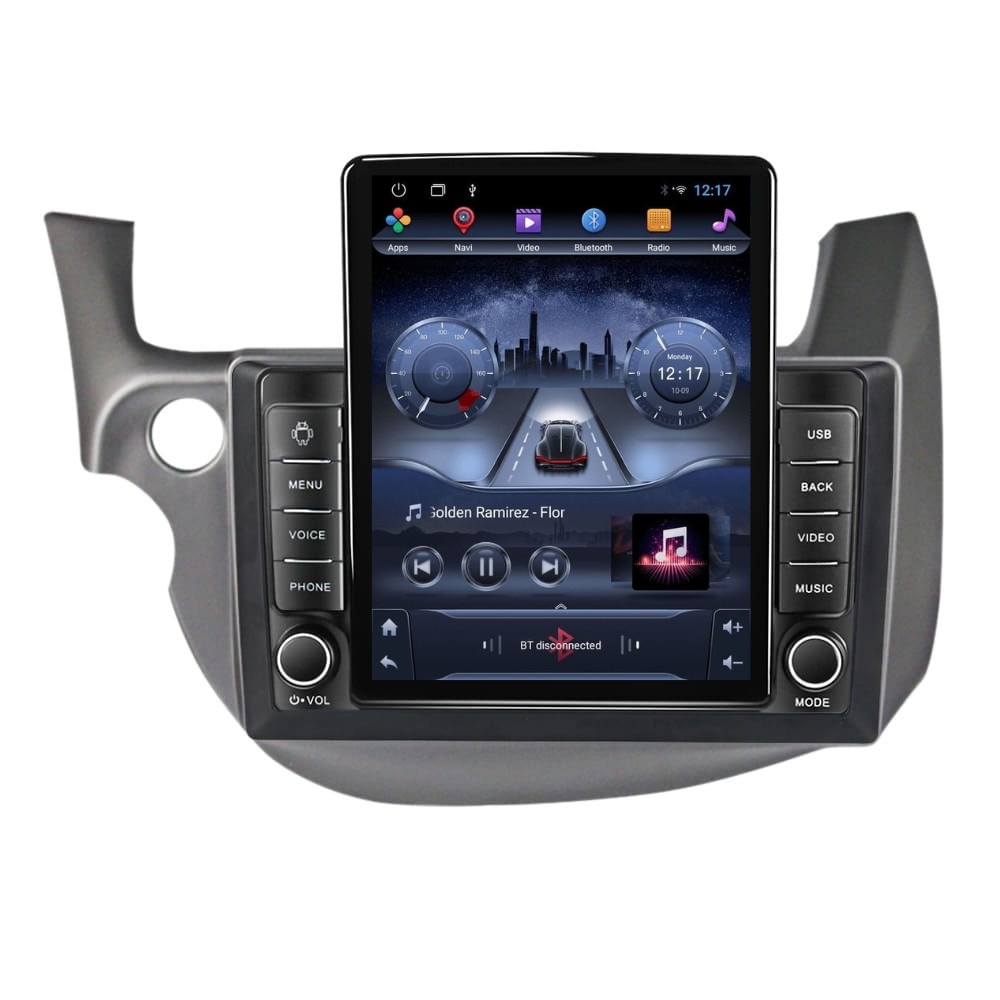 Navigatie dedicata cu Android Honda Jazz III 2007 - 2013, 2GB RAM, Radio GPS Dual Zone, Touchscreen IPS 9.7" HD tip Tesla, Internet Wi-Fi, Bluetooth, MirrorLink, USB