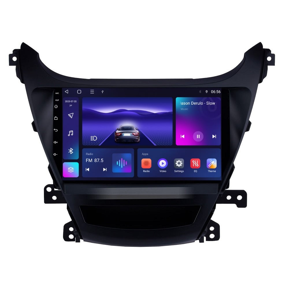 Navigatie dedicata cu Android Hyundai Elantra V 2014 - 2016, 3GB RAM, Radio GPS Dual Zone, Display HD QLED 9" Touchscreen, Internet Wi-Fi si slot SIM 4G, Bluetooth, MirrorLink, USB