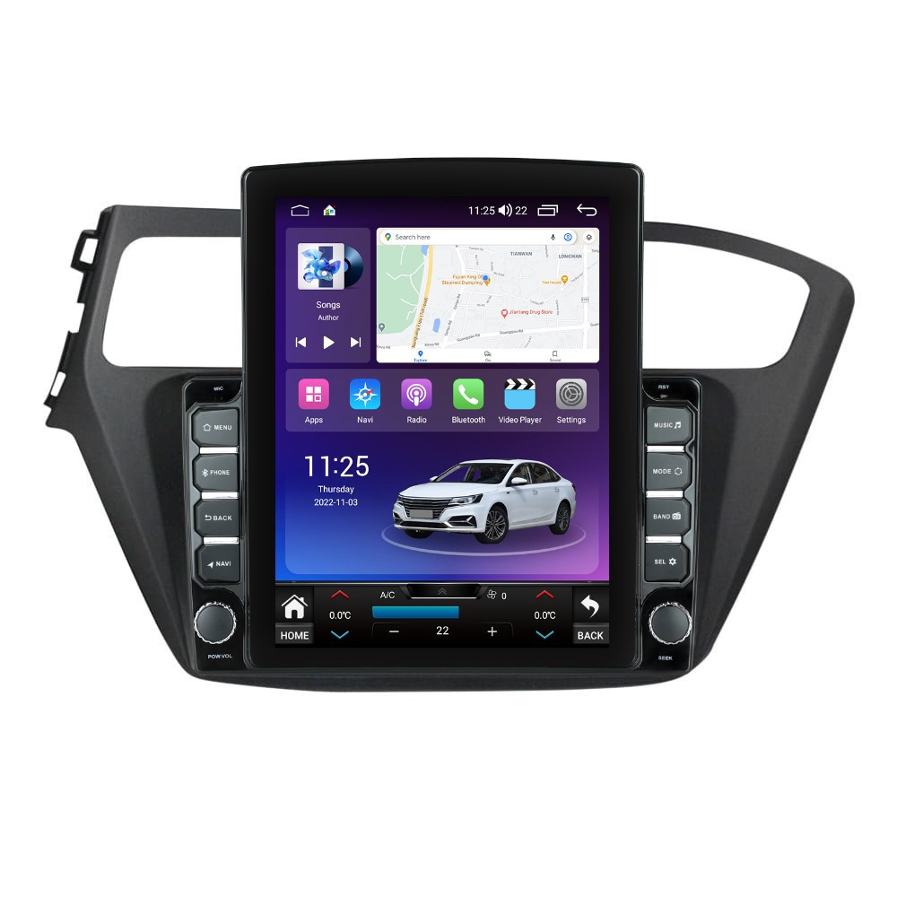 Navigatie dedicata cu Android Hyundai i20 2014 - 2018, 8GB RAM, Radio GPS Dual Zone, Touchscreen IPS 9.7" HD tip Tesla, Internet Wi-Fi si slot SIM 4G, Bluetooth, MirrorLink, USB