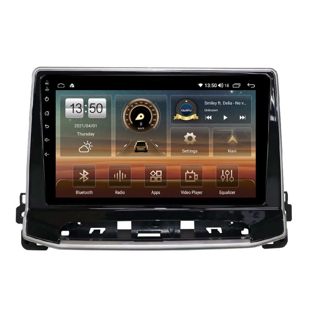 Navigatie dedicata cu Android Jeep Compass II dupa 2021, 6GB RAM, Radio GPS Dual Zone, Display HD QLED 10" Touchscreen, Internet Wi-Fi si slot SIM 4G, Bluetooth, MirrorLink, USB