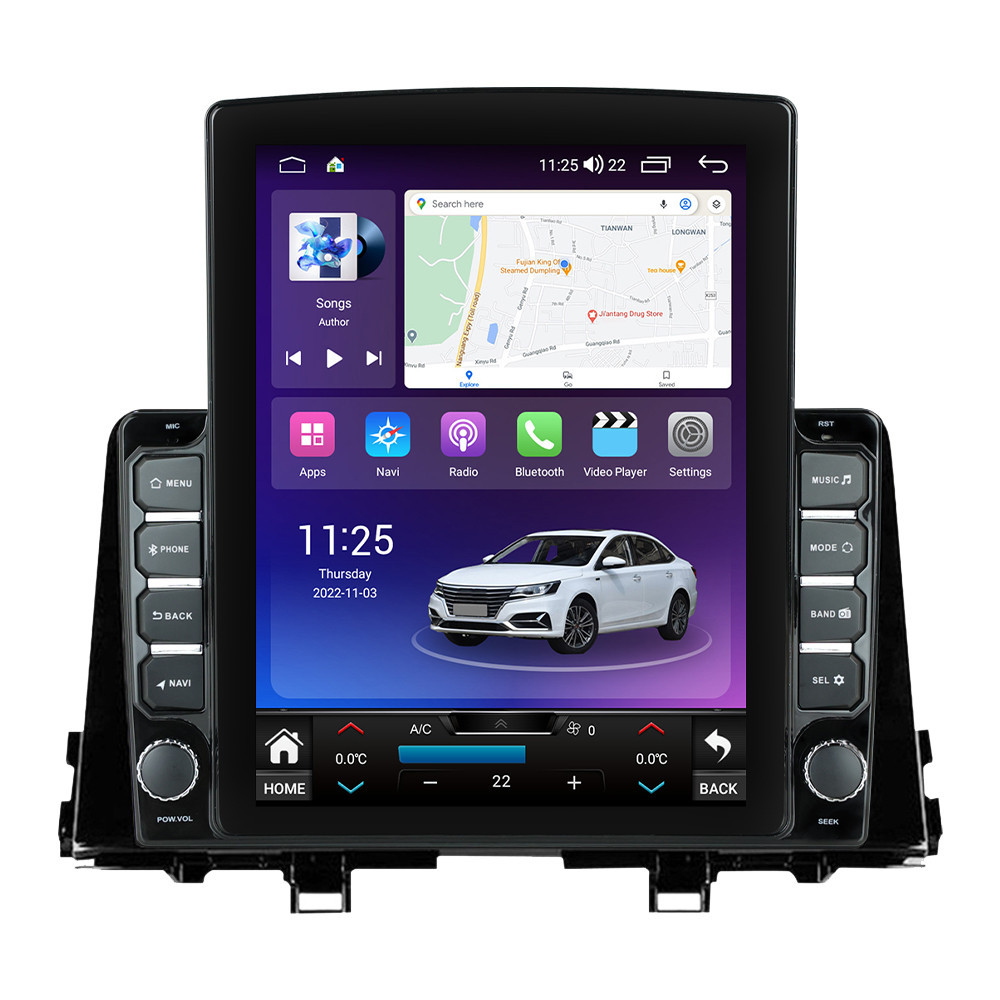 Navigatie dedicata cu Android Kia Picanto dupa 2017, 8GB RAM, Radio GPS Dual Zone, Touchscreen IPS 9.7" HD tip Tesla, Internet Wi-Fi si slot SIM 4G, Bluetooth, MirrorLink, USB