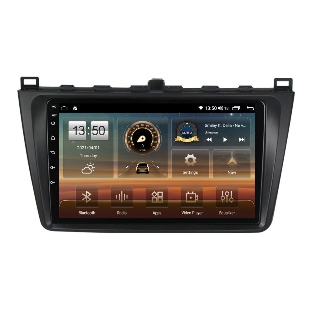 Navigatie dedicata cu Android Mazda 6 2008 - 2013, 4GB RAM, Radio GPS Dual Zone, Display HD QLED 9" Touchscreen, Internet Wi-Fi si slot SIM 4G, Bluetooth, MirrorLink, USB