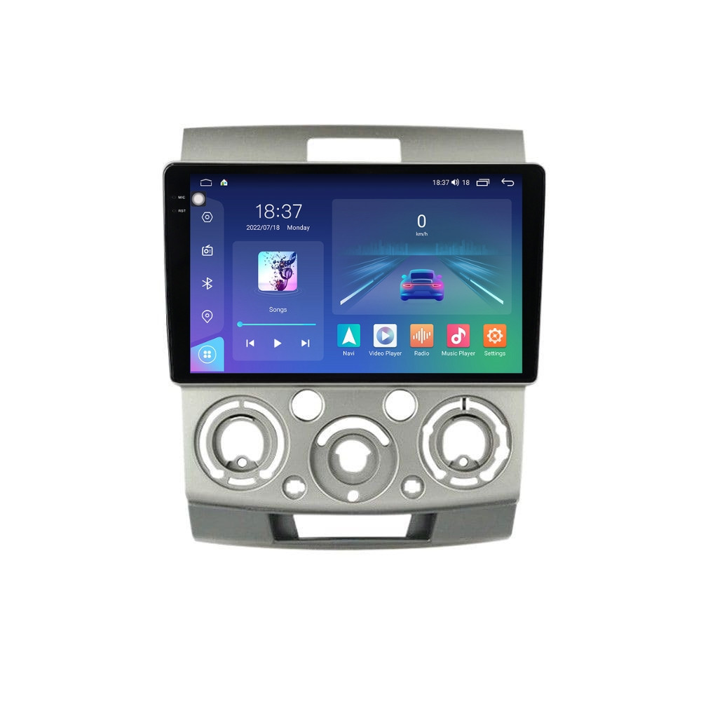 Navigatie dedicata cu Android Mazda BT-50 2005 - 2011, 4GB RAM, Radio GPS Dual Zone, Display 2K QLED 9.5" Touchscreen, Internet Wi-Fi si slot SIM 4G, Bluetooth, MirrorLink, USB