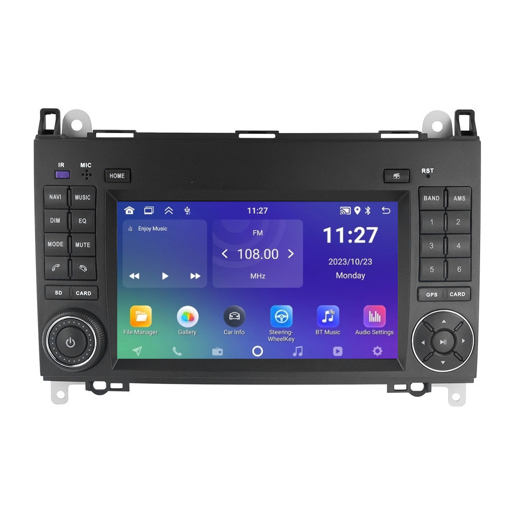 Navigatie dedicata cu Android Mercedes Sprinter 2006 - 2018, 2GB RAM, Radio GPS Dual Zone, Display HD IPS 7" Touchscreen, Internet Wi-Fi, Bluetooth, MirrorLink, USB