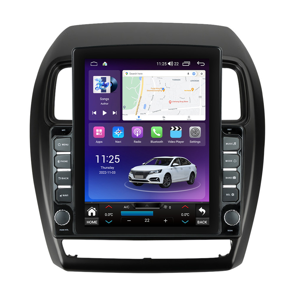 Navigatie dedicata cu Android Mitsubishi ASX 2016 - 2019, 8GB RAM, Radio GPS Dual Zone, Touchscreen IPS 9.7" HD tip Tesla, Internet Wi-Fi si slot SIM 4G, Bluetooth, MirrorLink, USB