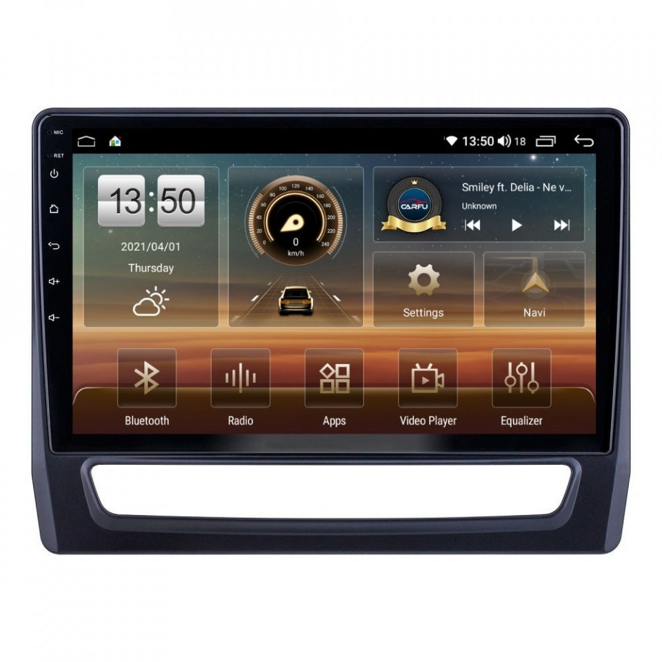 Navigatie dedicata cu Android Mitsubishi ASX dupa 2019, 8GB RAM, Radio GPS Dual Zone, Display HD QLED 10" Touchscreen, Internet Wi-Fi si slot SIM 4G, Bluetooth, MirrorLink, USB