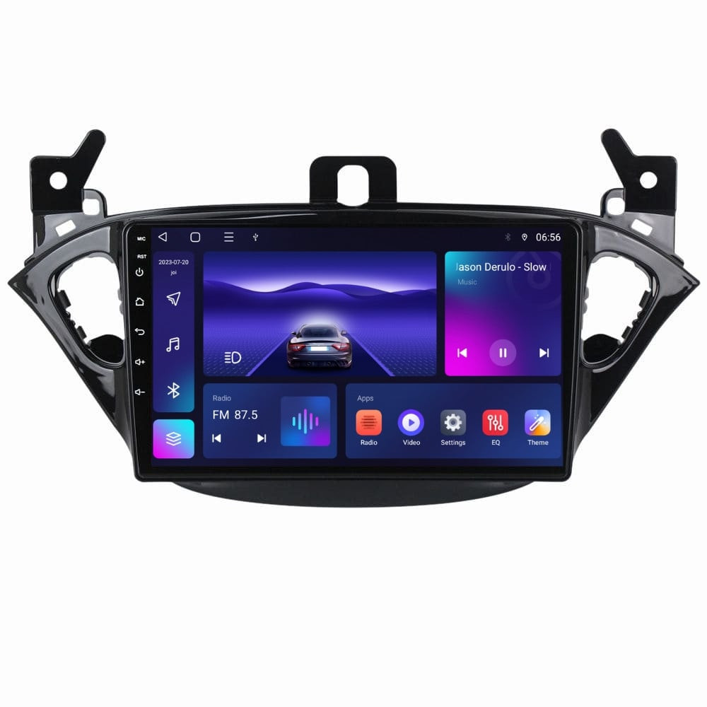 Navigatie dedicata cu Android Opel Corsa E 2014 - 2019, 3GB RAM, Radio GPS Dual Zone, Display HD QLED 9" Touchscreen, Internet Wi-Fi si slot SIM 4G, Bluetooth, MirrorLink, USB