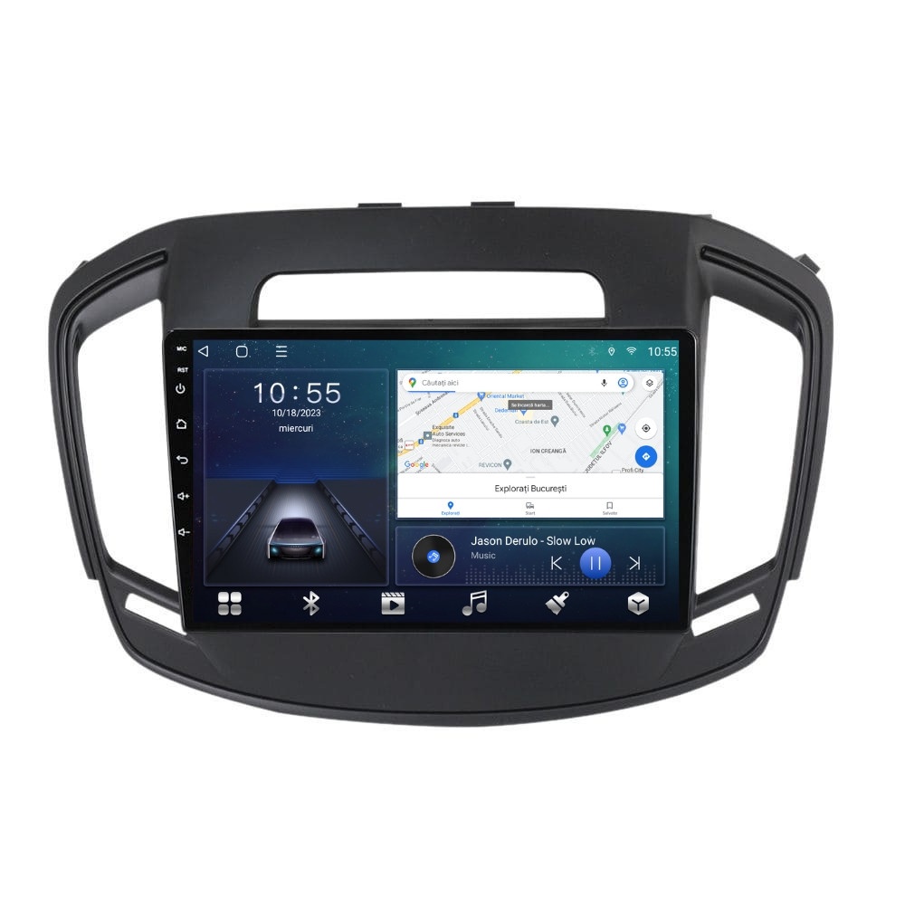 Navigatie dedicata cu Android Opel Insignia A 2013 - 2017, 2GB RAM, Radio GPS Dual Zone, Display HD QLED 9" Touchscreen, Internet Wi-Fi si slot SIM 4G, Bluetooth, MirrorLink, USB