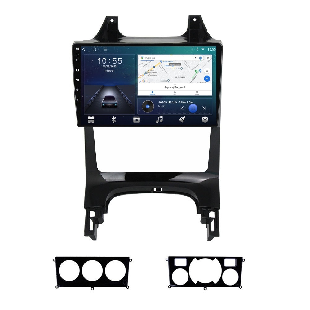 Navigatie dedicata cu Android Peugeot 5008 2009 - 2016, 2GB RAM, Radio GPS Dual Zone, Display HD QLED 9" Touchscreen, Internet Wi-Fi si slot SIM 4G, Bluetooth, MirrorLink, USB