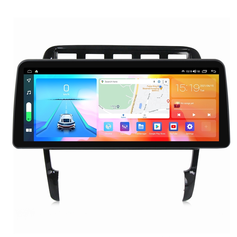 Navigatie dedicata cu Android Porsche Cayenne 2002 - 2010, 4GB RAM, Radio GPS Dual Zone, Display QLED 12.3" Touchscreen, Internet Wi-Fi si slot SIM 4G, Bluetooth, MirrorLink, USB
