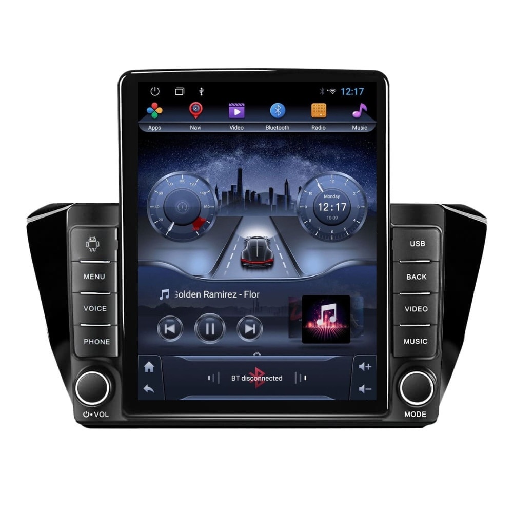 Navigatie dedicata cu Android Skoda Superb III 2015 - 2017, 2GB RAM, Radio GPS Dual Zone, Touchscreen IPS 9.7" HD tip Tesla, Internet Wi-Fi, Bluetooth, MirrorLink, USB