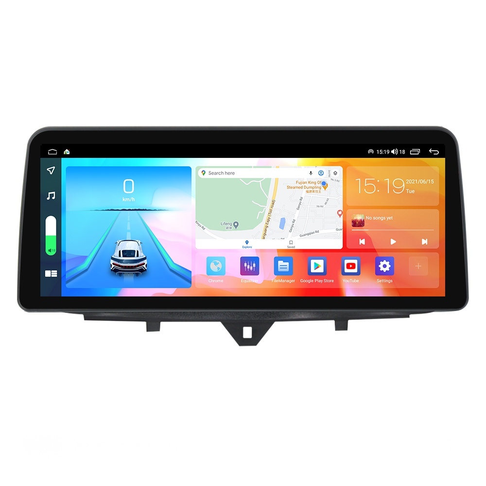 Navigatie dedicata cu Android Smart Fortwo 2011 - 2014, 4GB RAM, Radio GPS Dual Zone, Display QLED 12.3" Touchscreen, Internet Wi-Fi si slot SIM 4G, Bluetooth, MirrorLink, USB