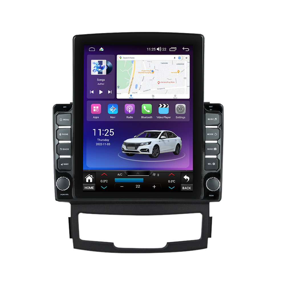 Navigatie dedicata cu Android Ssangyong Korando 2010 - 2013, 8GB RAM, Radio GPS Dual Zone, Touchscreen IPS 9.7" HD tip Tesla, Internet Wi-Fi si slot SIM 4G, Bluetooth, MirrorLink, USB