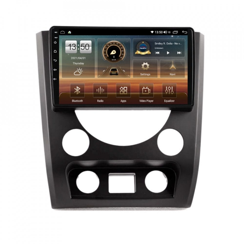 Navigatie dedicata cu Android Ssangyong Rexton 2012 - 2017, 6GB RAM, Radio GPS Dual Zone, Display HD QLED 9" Touchscreen, Internet Wi-Fi si slot SIM 4G, Bluetooth, MirrorLink, USB