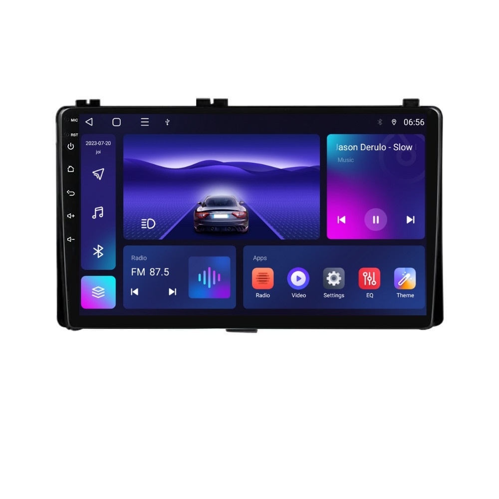 Navigatie dedicata cu Android Toyota Auris 2015 - 2019, 4GB RAM, Radio GPS Dual Zone, Display HD IPS 9" Touchscreen, Internet Wi-Fi, Bluetooth, MirrorLink, USB