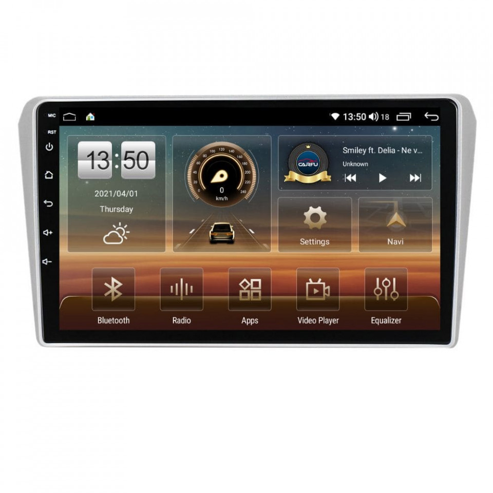Navigatie dedicata cu Android Toyota Avensis T25 2003 - 2009, 6GB RAM, Radio GPS Dual Zone, Display HD QLED 9" Touchscreen, Internet Wi-Fi si slot SIM 4G, Bluetooth, MirrorLink, USB