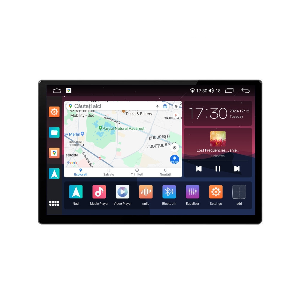 Navigatie dedicata cu Android Toyota Camry 2021 - 2024, 8GB RAM, Radio GPS Dual Zone, Display 2K QLED 13" Touchscreen, Internet Wi-Fi si slot SIM 4G, Bluetooth, MirrorLink, USB