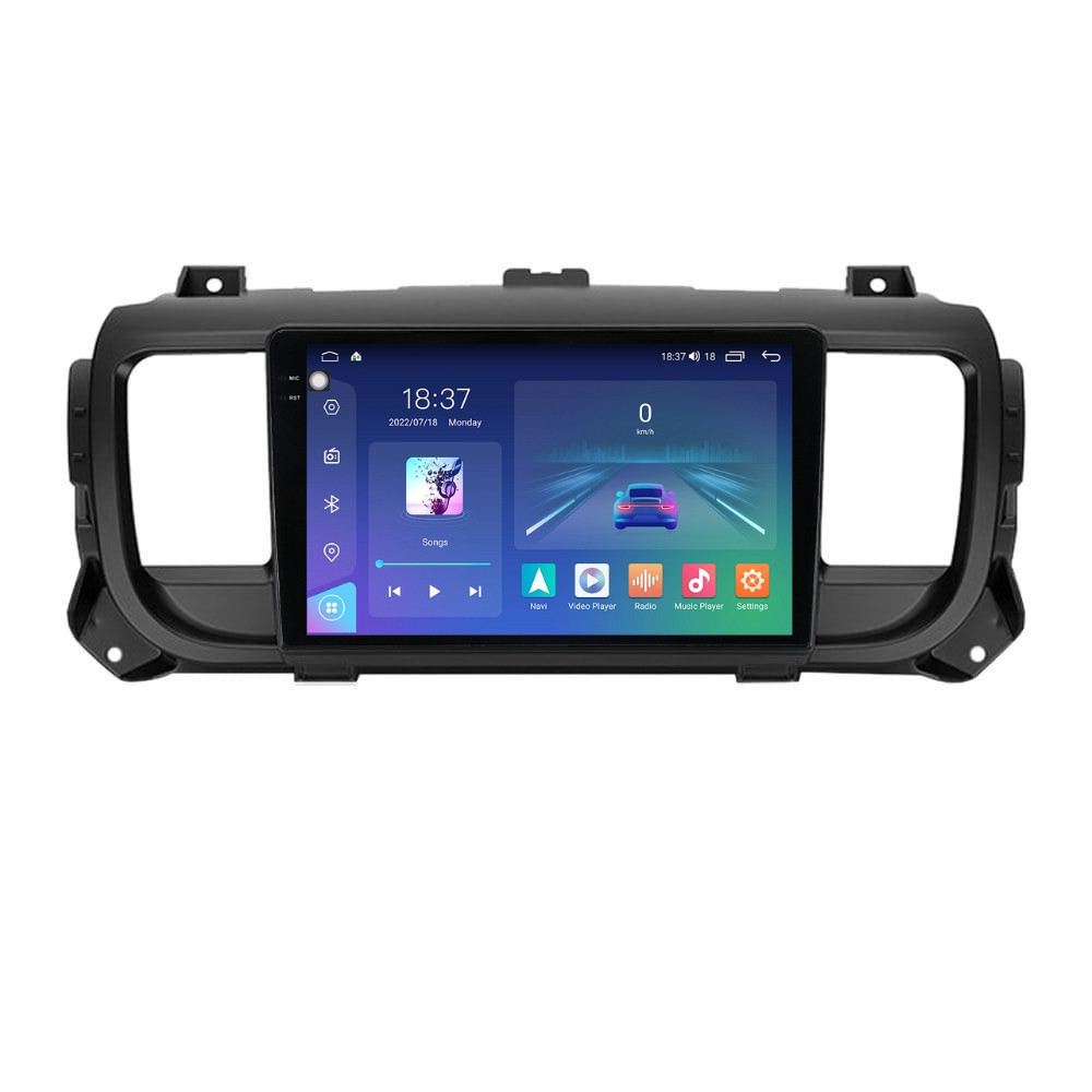 Navigatie dedicata cu Android Toyota Proace dupa 2016, 8GB RAM, Radio GPS Dual Zone, Display 2K QLED 9.5" Touchscreen, Internet Wi-Fi si slot SIM 4G, Bluetooth, MirrorLink, USB