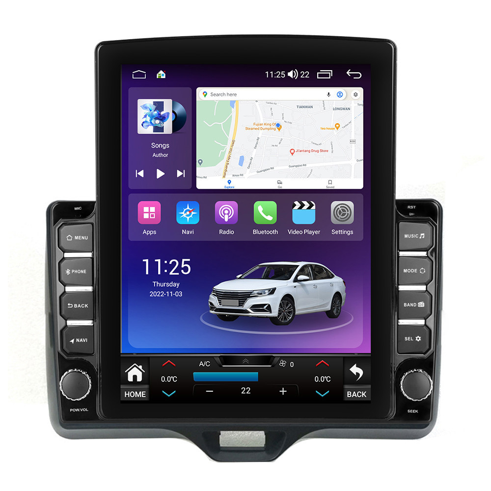 Navigatie dedicata cu Android Toyota Yaris P21 dupa 2020, 8GB RAM, Radio GPS Dual Zone, Touchscreen IPS 9.7" HD tip Tesla, Internet Wi-Fi si slot SIM 4G, Bluetooth, MirrorLink, USB