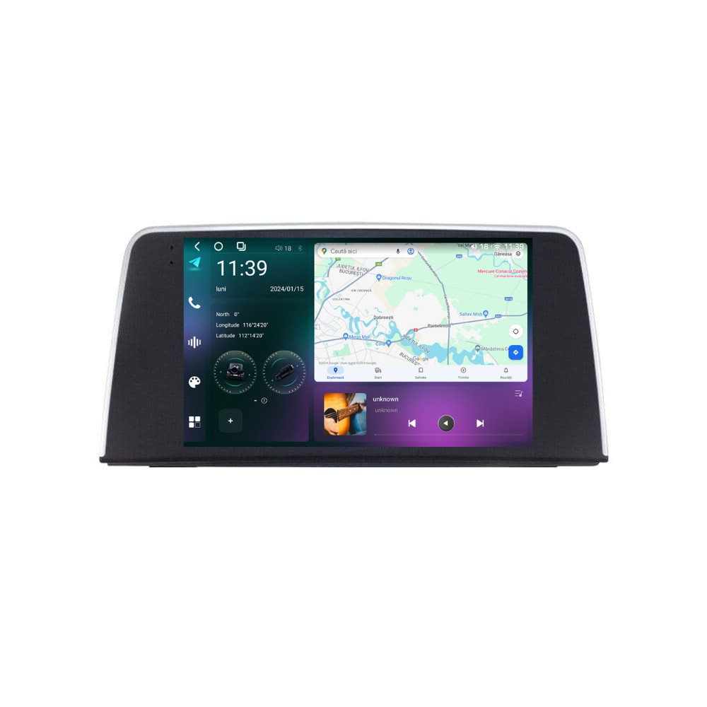 Navigatie dedicata cu Android BMW Seria 4 (F32 / F36) 2013 - 2016, 12GB RAM, Radio GPS Dual Zone, Display 2K QLED 9.5" Touchscreen, Internet Wi-Fi si slot SIM 4G, Bluetooth, MirrorLink, USB