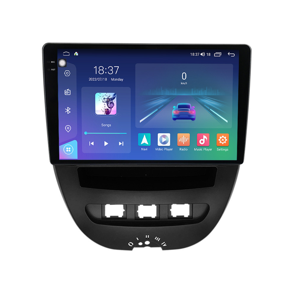Navigatie dedicata cu Android Citroen C1 I 2005 - 2014, 4GB RAM, Radio GPS Dual Zone, Display 2K QLED 10.36" Touchscreen, Internet Wi-Fi si slot SIM 4G, Bluetooth, MirrorLink, USB