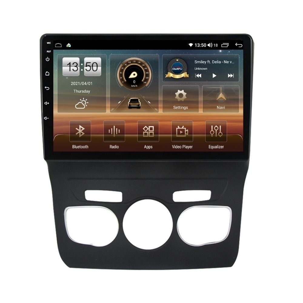 Navigatie dedicata cu Android Citroen DS4 2010 - 2018, clima automata, 4GB RAM, Radio GPS Dual Zone, Display HD QLED 10" Touchscreen, Internet Wi-Fi si slot SIM 4G, Bluetooth, MirrorLink, USB