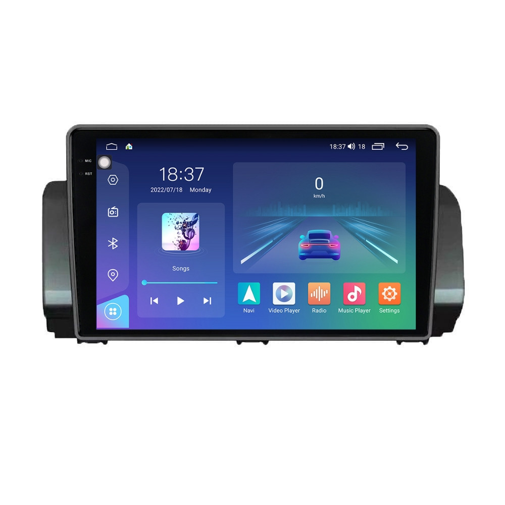 Navigatie dedicata cu Android Dacia Jogger dupa 2021, 4GB RAM, Radio GPS Dual Zone, Display 2K QLED 9.5" Touchscreen, Internet Wi-Fi si slot SIM 4G, Bluetooth, MirrorLink, USB