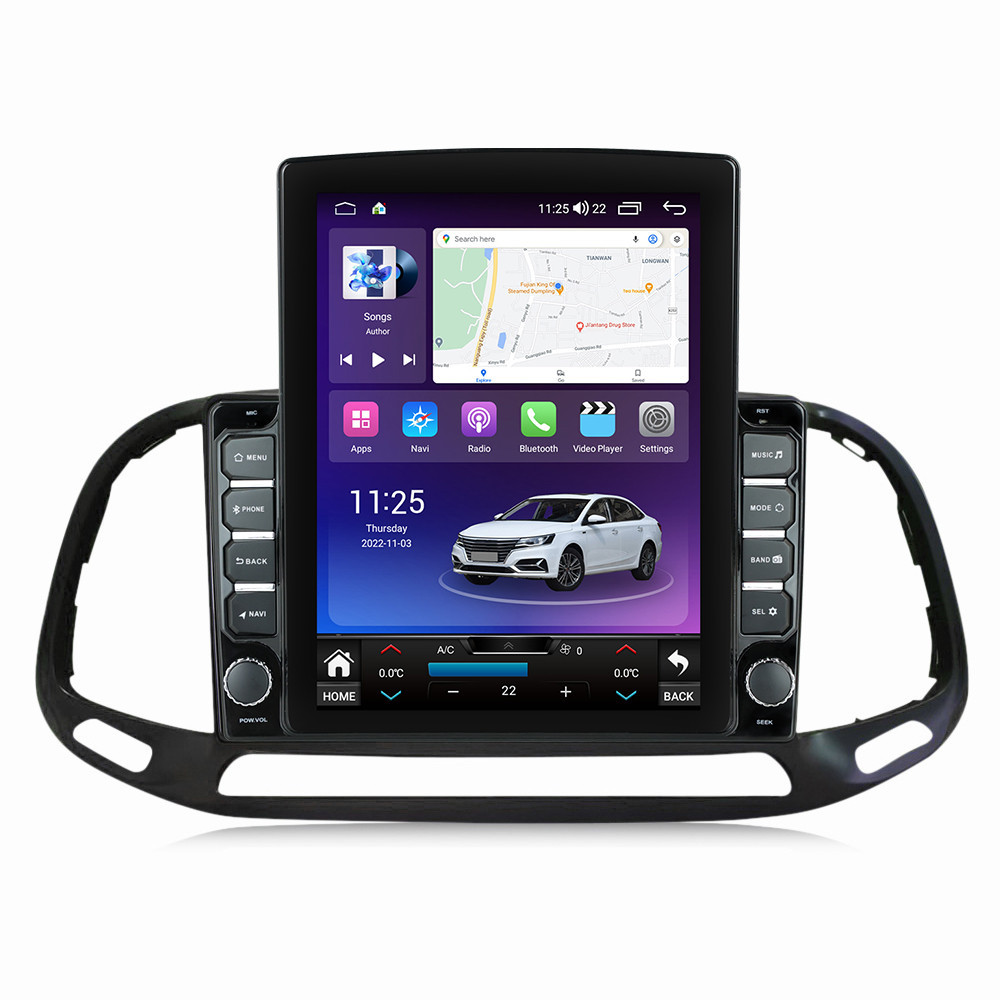 Navigatie dedicata cu Android Fiat Doblo dupa 2015, 8GB RAM, Radio GPS Dual Zone, Touchscreen IPS 9.7" HD tip Tesla, Internet Wi-Fi si slot SIM 4G, Bluetooth, MirrorLink, USB