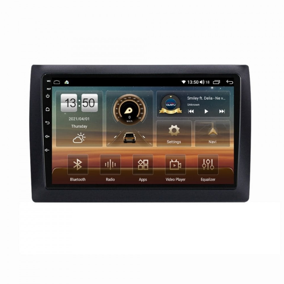 Navigatie dedicata cu Android Fiat Stilo 2001 - 2011, 8GB RAM, Radio GPS Dual Zone, Display HD QLED 9" Touchscreen, Internet Wi-Fi si slot SIM 4G, Bluetooth, MirrorLink, USB
