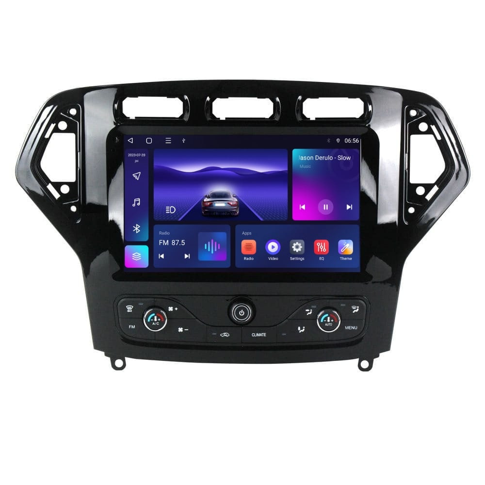 Navigatie dedicata cu Android Ford Mondeo IV 2007 - 2011 cu navigatie originala, 3GB RAM, Radio GPS Dual Zone, Display HD QLED 9" Touchscreen, Internet Wi-Fi si slot SIM 4G, Bluetooth, MirrorLink, USB