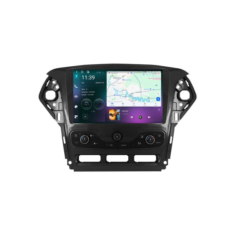 Navigatie dedicata cu Android Ford Mondeo IV 2011 - 2014 cu navigatie originala, 12GB RAM, Radio GPS Dual Zone, Display 2K QLED 9.5" Touchscreen, Internet Wi-Fi si slot SIM 4G, Bluetooth, Mi