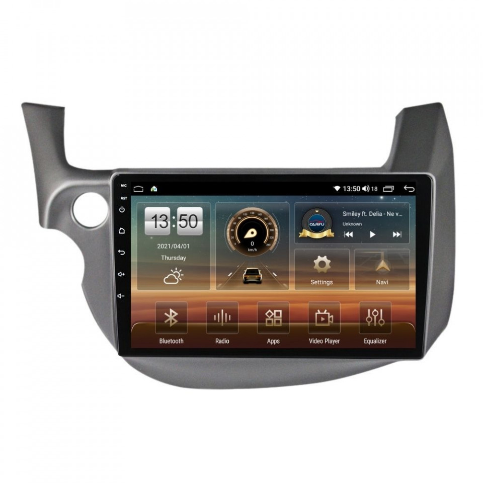Navigatie dedicata cu Android Honda Jazz III 2007 - 2013, 8GB RAM, Radio GPS Dual Zone, Display HD QLED 10" Touchscreen, Internet Wi-Fi si slot SIM 4G, Bluetooth, MirrorLink, USB