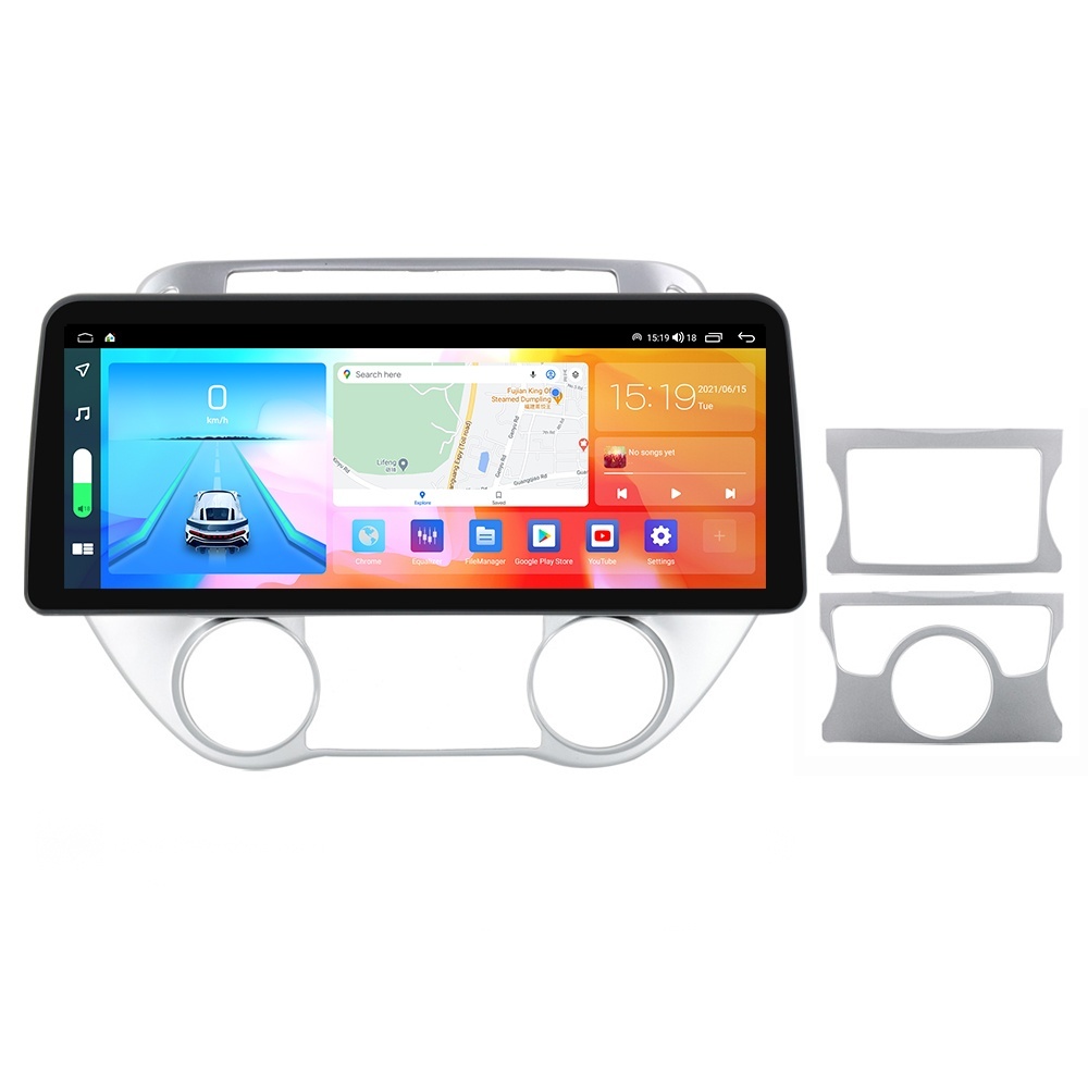 Navigatie dedicata cu Android Hyundai i20 2012 - 2014, 4GB RAM, Radio GPS Dual Zone, Display QLED 12.3" Touchscreen, Internet Wi-Fi si slot SIM 4G, Bluetooth, MirrorLink, USB
