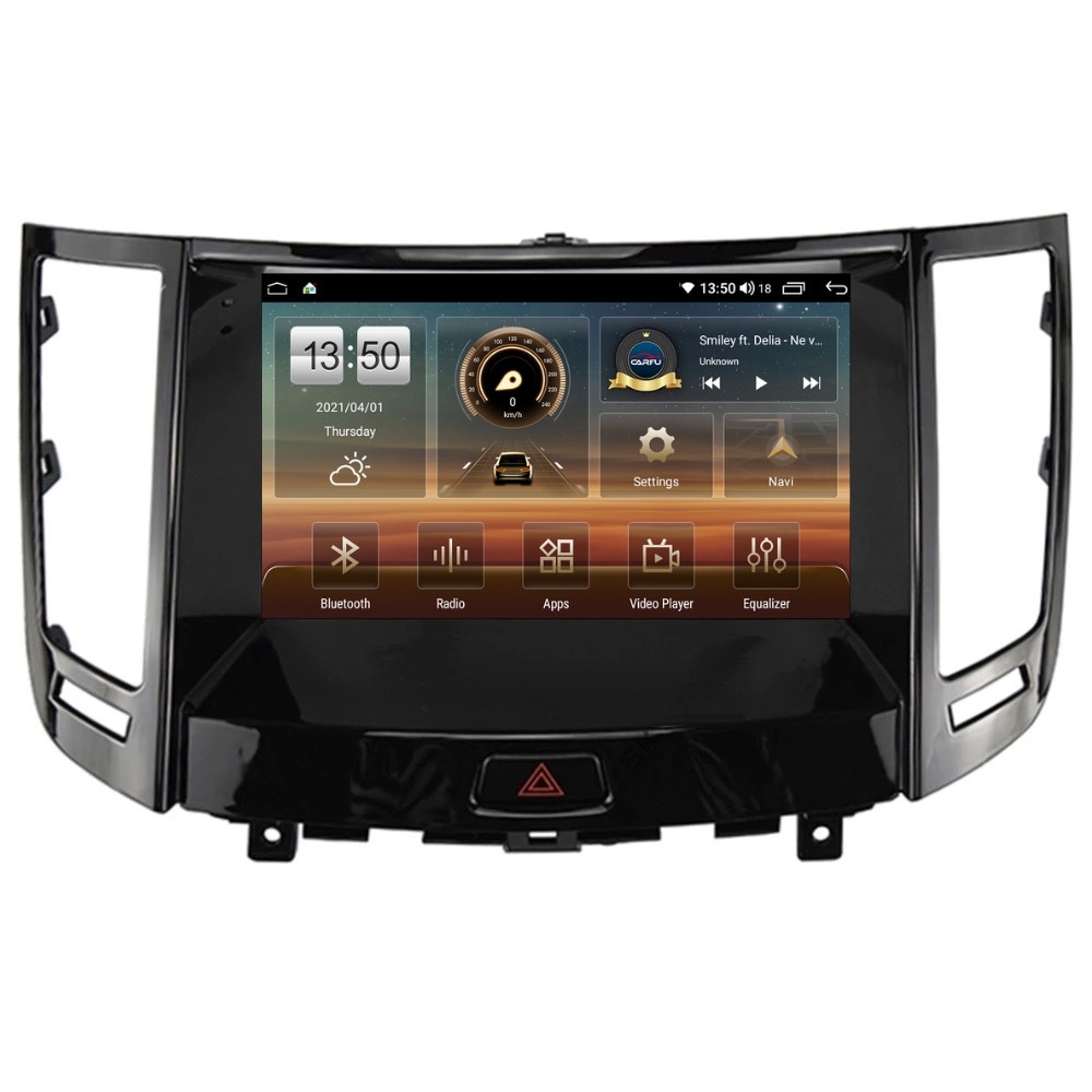 Navigatie dedicata cu Android Infiniti FX35 2008 - 2012, 4GB RAM, Radio GPS Dual Zone, Display HD QLED 9" Touchscreen, Internet Wi-Fi si slot SIM 4G, Bluetooth, MirrorLink, USB
