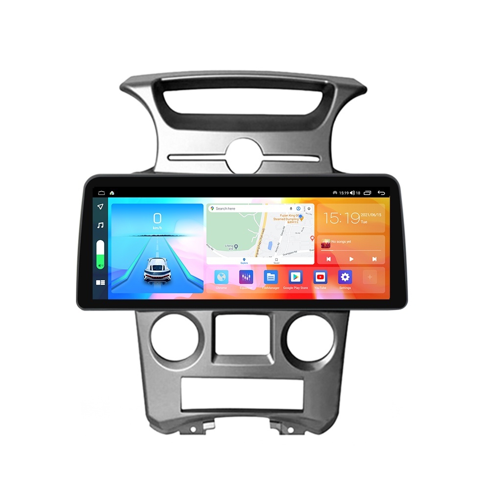 Navigatie dedicata cu Android KIA Carens III 2006 - 2013, clima automata, 8GB RAM, Radio GPS Dual Zone, Display QLED 12.3" Touchscreen, Internet Wi-Fi si slot SIM 4G, Bluetooth, MirrorLink, USB