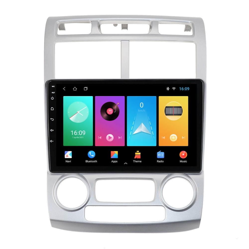 Navigatie dedicata cu Android KIA Sportage 2004 - 2010 fabricata in Coreea, clima automata, 2GB RAM, Radio GPS Dual Zone, Display HD IPS 9" Touchscreen, Internet Wi-Fi, Bluetooth, MirrorLink, USB