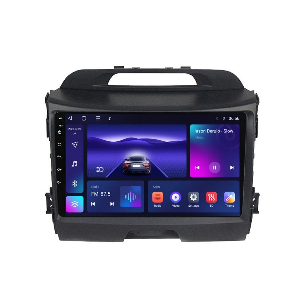 Navigatie dedicata cu Android KIA Sportage 2010 - 2016, 3GB RAM, Radio GPS Dual Zone, Display HD QLED 9" Touchscreen, Internet Wi-Fi si slot SIM 4G, Bluetooth, MirrorLink, USB