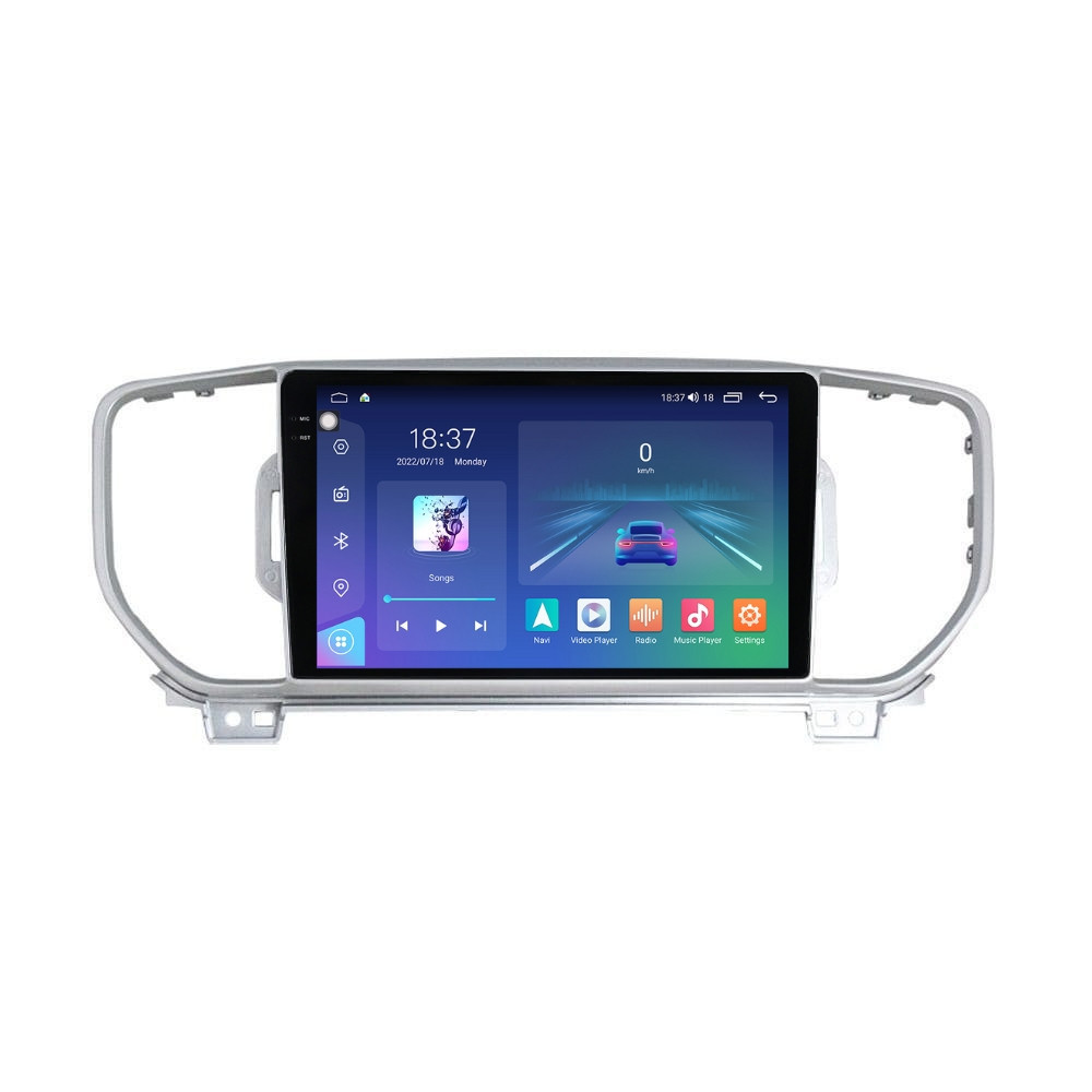 Navigatie dedicata cu Android KIA Sportage 2016 - 2018, 8GB RAM, Radio GPS Dual Zone, Display 2K QLED 9.5" Touchscreen, Internet Wi-Fi si slot SIM 4G, Bluetooth, MirrorLink, USB